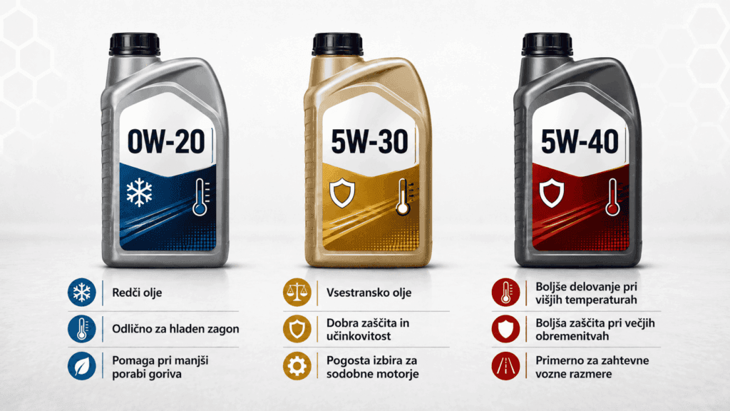 oznake 5W-30, 5W-40 in 0W-20